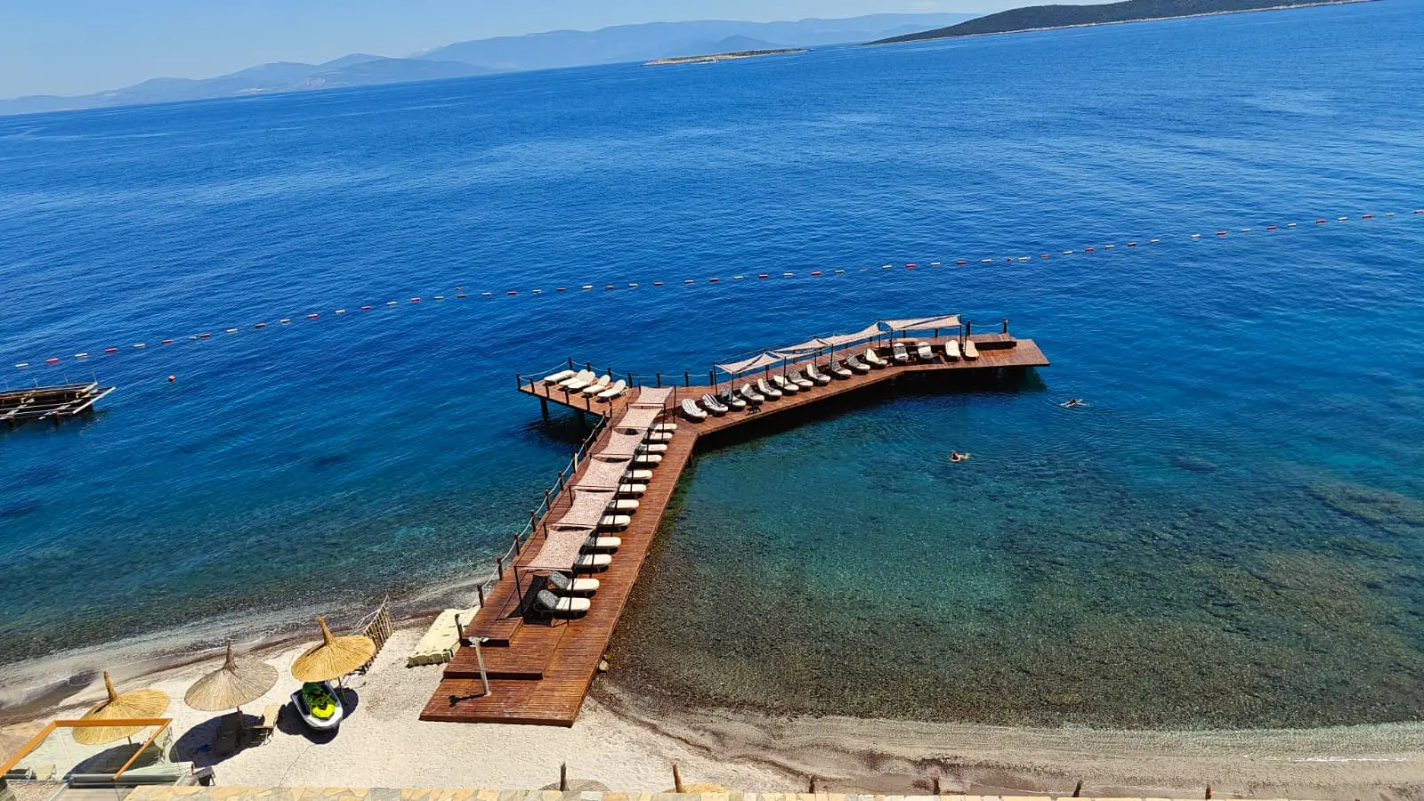 Private beach